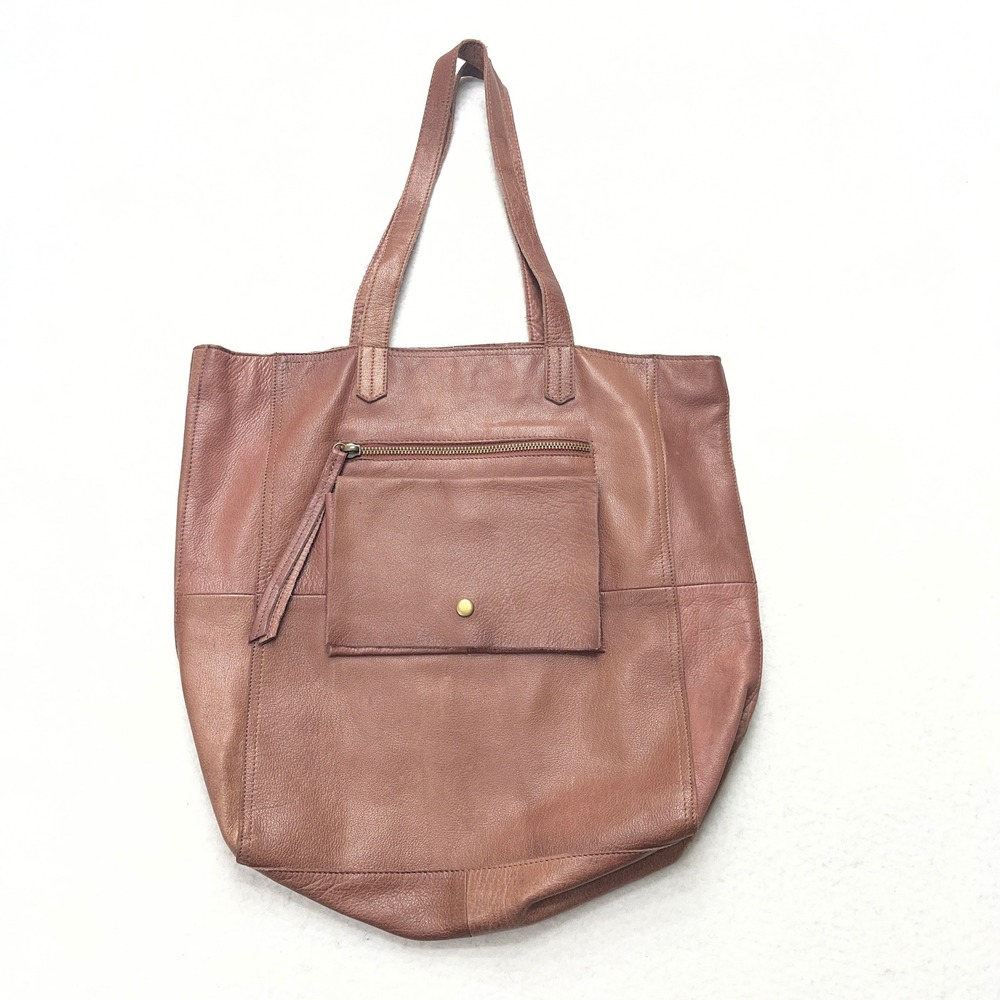Day & Mood Anthropologie Heather Tote Bag Large Brown Leather Shoulder Bag‎ Boho